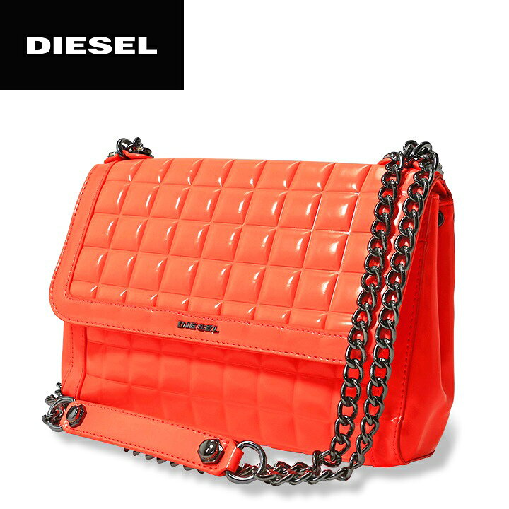 楽天市場 Diesel ディーゼル レディース マット ネオンカラー チェーン クラッチバッグ ショルダーバッグ 鞄 Tekno Matt Waynne サイズuni ネオンオレンジ Die L A 81 844 メーカー希望小売価格27 000円 キイロヤ インポート