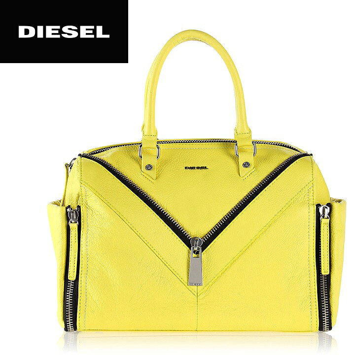 楽天市場 Diesel ディーゼル レディース 牛革 本革 ジップアクセント 2way レザーバッグ ハンドバッグ ショルダーバッグ 鞄 Le Brasy サイズuni イエロー Die L A 94 254 メーカー希望小売価格51 700円 キイロヤ インポート