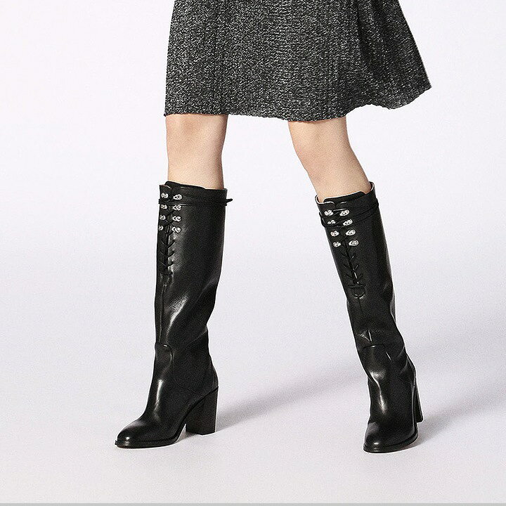 楽天市場 Diesel ディーゼル レディース 牛革 本革 レースアップ ハイヒール ニーハイブーツ ロングブーツ レザーブーツ 靴 シューズ D Arlin Hook Mkb 日本サイズ22 5 25 5 ブラック Die L K A8 462 メーカー希望小売価格57 0円 キイロヤ インポート