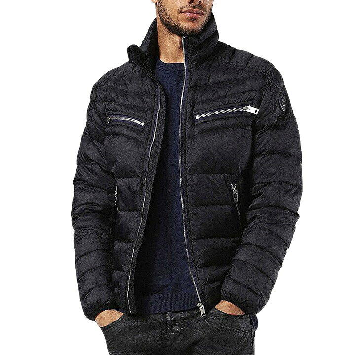 楽天市場 Diesel ディーゼル メンズ シングルジップアップ ジップポケット ダウンジャケット W Izum サイズs M ブラック Die M O A8 140 メーカー希望小売価格52 800円 キイロヤ インポート