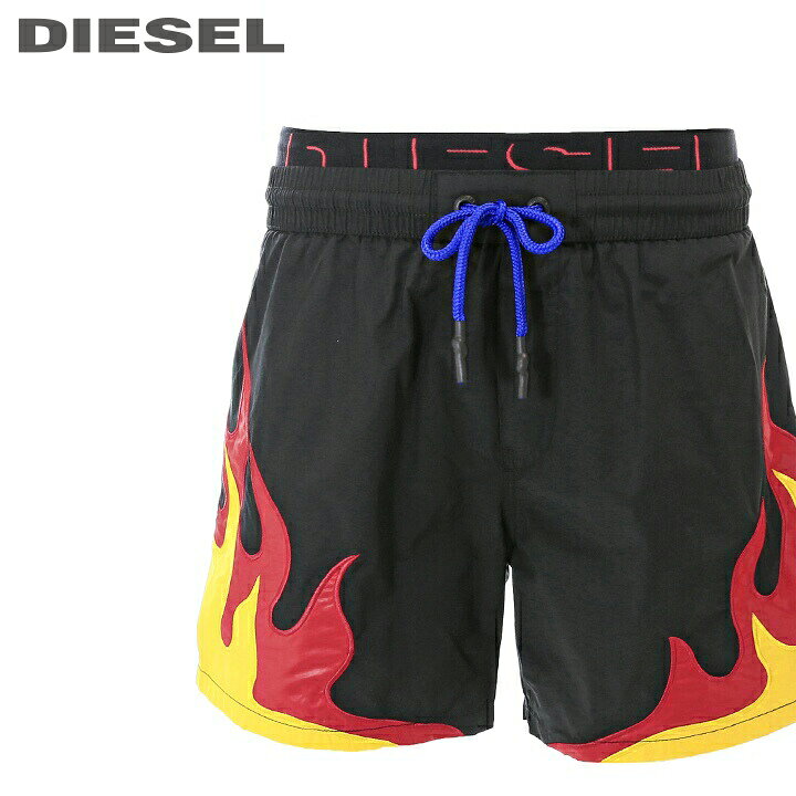 楽天市場 Diesel ディーゼル メンズ ロゴゴム ファイヤー メンズ水着 男性水着 サーフトランクス サーフパンツ 海パン ビーチウェア スイムウェア Bmbx Dolphin サイズs Xl ブラック Die M C B4 338 メーカー希望小売価格17 380円 キイロヤ インポート
