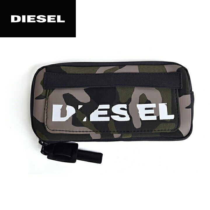 楽天市場 Diesel ディーゼル メンズ レディース 男女兼用 カモフラージュ柄 止水ジップ ペンケース 小物入れ ポーチ バッグ 鞄 Case Big サイズuni カーキグリーン Die M A B6 049 メーカー希望小売価格8 580円 キイロヤ インポート