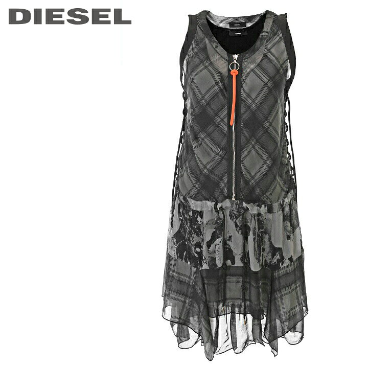 楽天市場 Diesel ディーゼル レディース インナーワンピース付き シフォン素材 フリル レイヤード ノースリーブ ミニワンピース D Delfy B サイズxxs M グレー ブラック Die L T B8 132 メーカー希望小売価格52 800円 キイロヤ インポート 楽天市場 Diesel ディーゼル レディース インナーワンピース付き シフォン素材 フリル レイヤード ノースリーブ ミニワンピース D Delfy B サイズxxs M グレー ブラック Die L T B8 132 メーカー希望小売価格52 800円 キイロヤ インポート