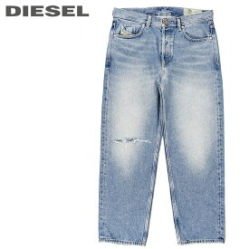 ■DIESEL ディーゼル メンズ■切り込みデストロイダメージ加工 レギュラーストレート ジーンズ デニム パンツ【DAGH】【W26〜34】【L32】【ミディアムインディゴ】die-m-p-b8-016 《メーカー希望小売価格38,500円》