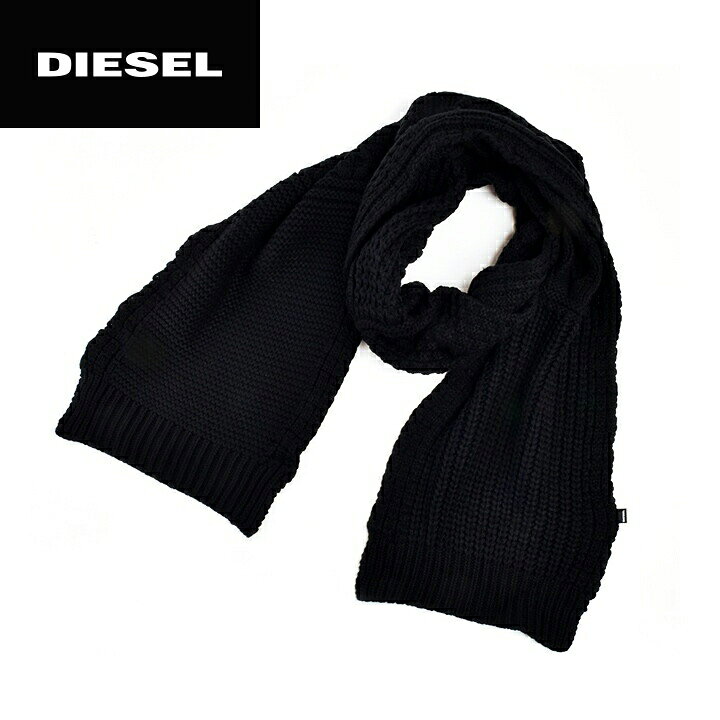楽天市場 Diesel ディーゼル メンズ レディース 男女兼用 ミックスケーブルデザイン ニットマフラー K Duma サイズuni ブラック Die M A B8 026 メーカー希望小売価格12 980円 キイロヤ インポート