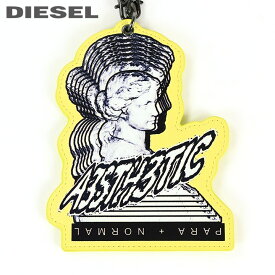 ★DIESEL ディーゼル レディース メンズ 男女兼用★バッグチャーム キーリング キーホルダー ネームタグ【BERGAN-ETIC】【サイズUNI】【イエロー】die-l-a-c4-635 《_メーカー希望小売価格6,380円》