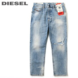 ■DIESEL ディーゼル メンズ■ヴィンテージウォッシュデストロイ加工 ストレッチ テーパード ジーンズ デニム パンツ【D-EETAR】【W26〜32】【L30】【ライトインディゴ】die-m-p-c4-545 《メーカー希望小売価格38,500円》