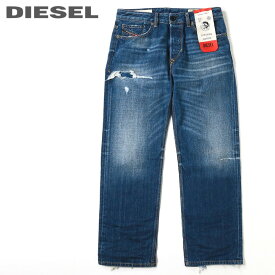 ■DIESEL ディーゼル メンズ■デストロイクラッシュダメージ加工 レギュラーストレート ジーンズ デニム パンツ【D-KODECK】【W26〜36】【L30】【ミディアムインディゴ】die-m-p-c4-552 《メーカー希望小売価格31,900円》