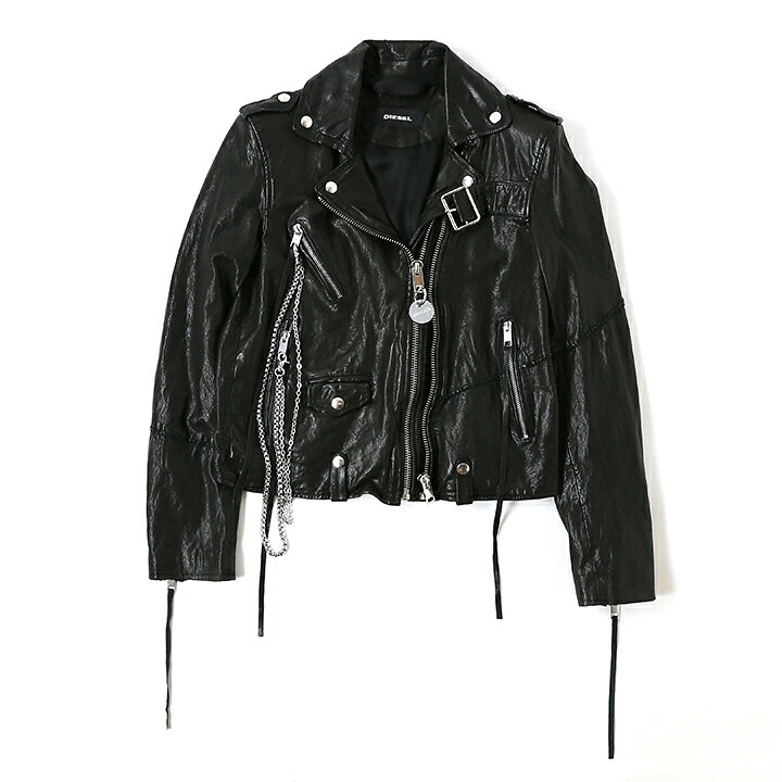 楽天市場】☆DIESEL ディーゼル レディース☆羊革 本革 スタッズ装飾  