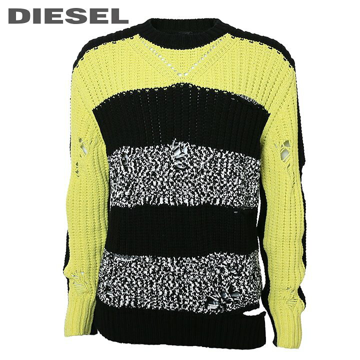 楽天市場】□DIESEL ディーゼル メンズ□ダメージ加工 長袖 ざっくり 