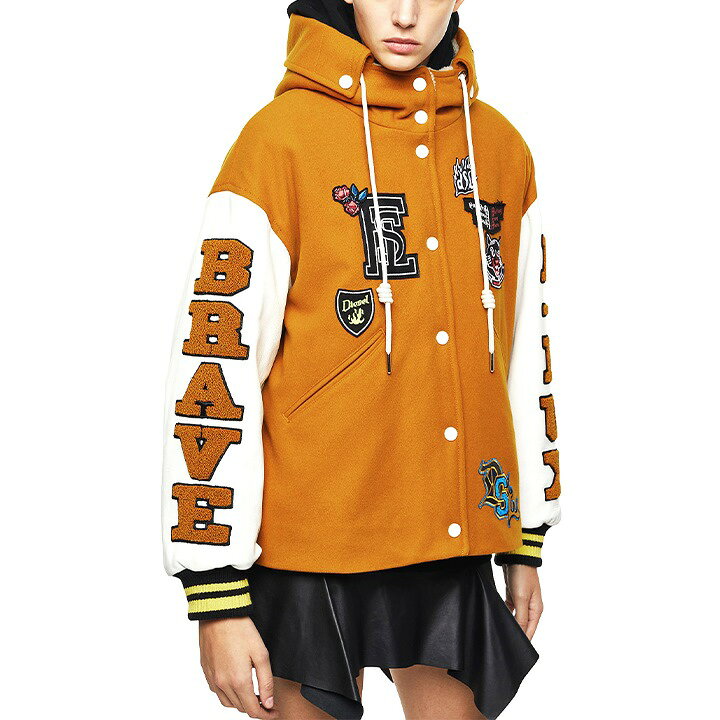 楽天市場】【訳あり品】☆DIESEL ディーゼル レディース☆袖レザー切替  