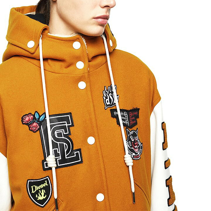 楽天市場】【訳あり品】☆DIESEL ディーゼル レディース☆袖レザー切替  