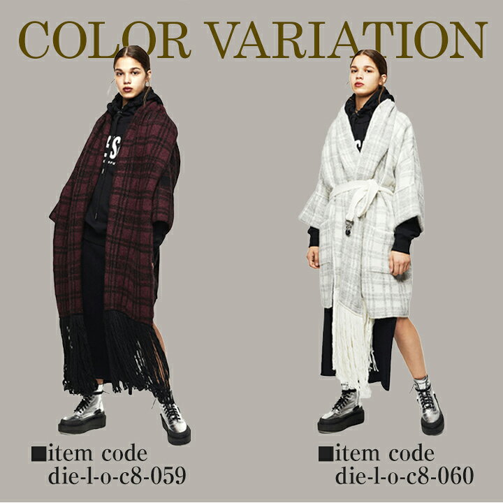 楽天市場】☆DIESEL ディーゼル レディース☆チェック柄 アルパカ混 