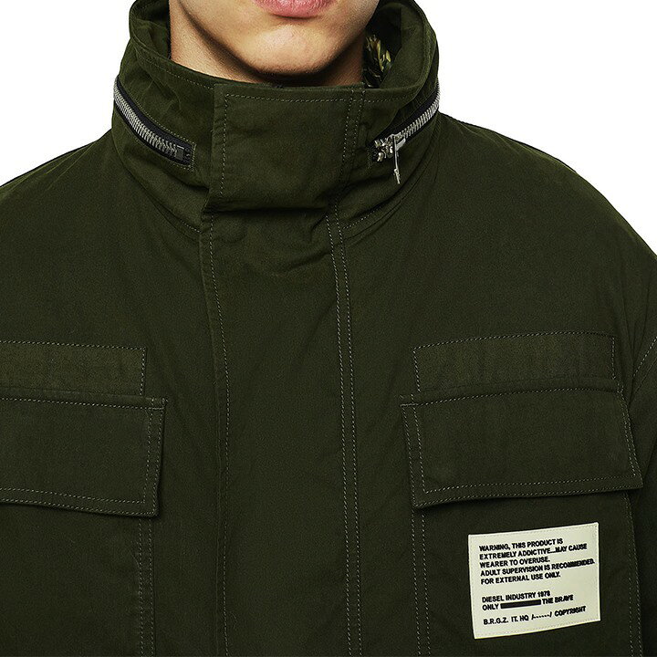 楽天市場】□DIESEL ディーゼル メンズ□フード収納 キルティング裏地 