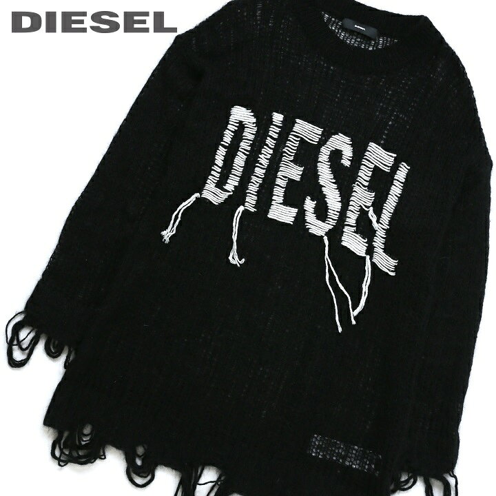 楽天市場】☆DIESEL ディーゼル レディース☆太糸ロゴ刺繍 アンゴラ混 