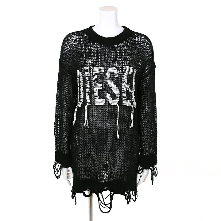 楽天市場】☆DIESEL ディーゼル レディース☆太糸ロゴ刺繍 アンゴラ混 