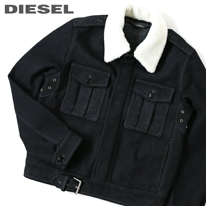 楽天市場】□DIESEL ディーゼル メンズ□襟元ボア ボタンフライ  