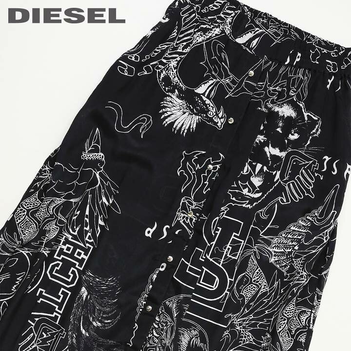 楽天市場】☆DIESEL ディーゼル レディース☆総柄 ウエストゴム 薄手  