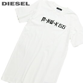 ★DIESEL ディーゼル レディース★フロント刺繍 半袖コットンワンピース【D-FELIXER】【サイズXXS〜M】【ホワイト】die-l-t-c8-096 《メーカー希望小売価格18,480円》