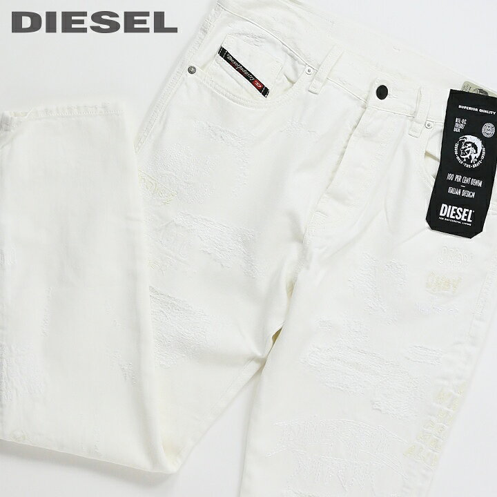 楽天市場】□DIESEL ディーゼル メンズ□ダメージ加工 刺繍装飾 スリム  
