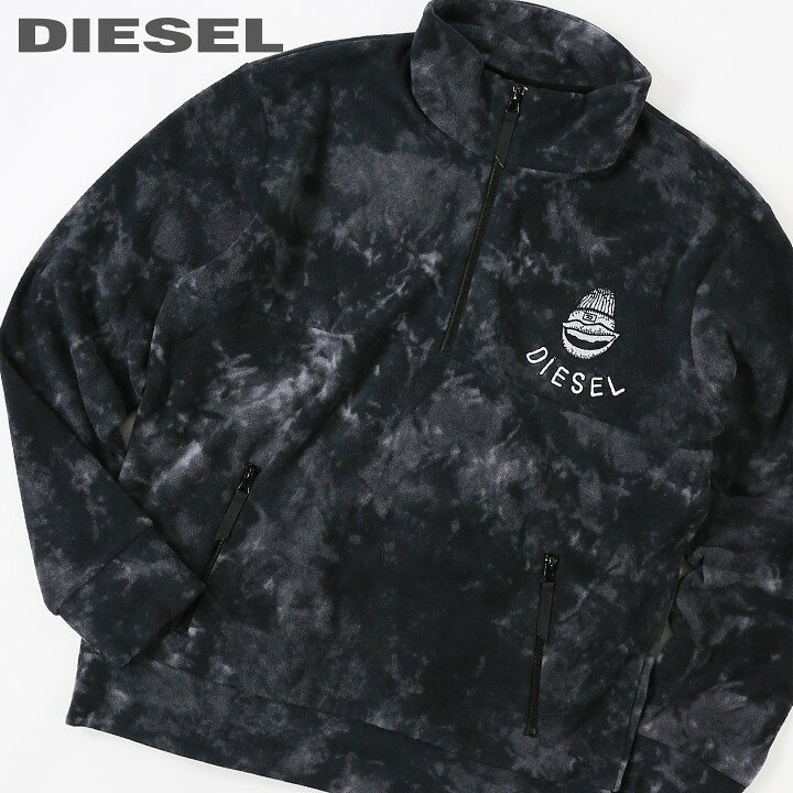 楽天市場】□DIESEL ディーゼル メンズ□刺繍ロゴ ハーフジップ 長袖 