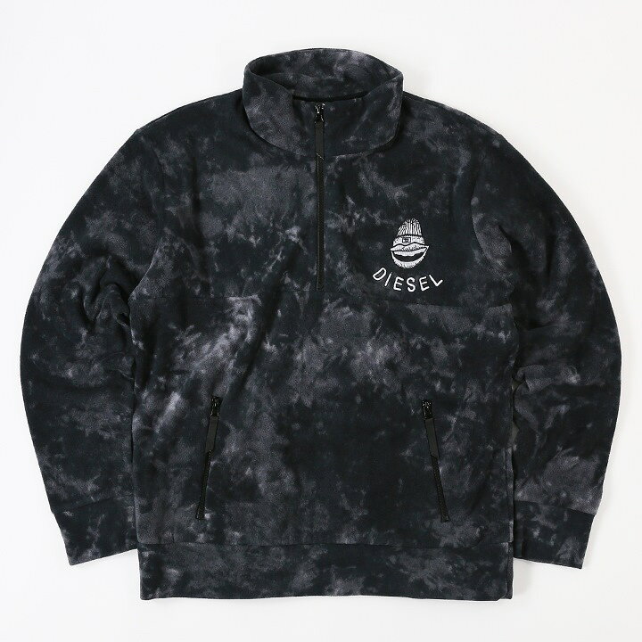 楽天市場】□DIESEL ディーゼル メンズ□刺繍ロゴ ハーフジップ 長袖  
