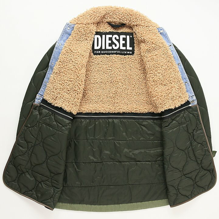 楽天市場】☆DIESEL ディーゼル レディース☆異素材切替 ボア デニム 