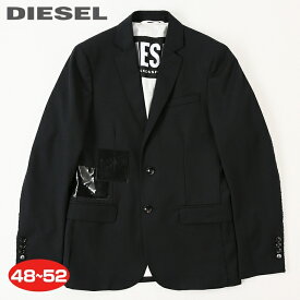 ■DIESEL ディーゼル メンズ■スリムフィット ウール混 切りっぱなし加工 本切羽 テーラードジャケット【J-SIMON】【サイズ48〜52】【ブラック】die-m-o-d8-022 die-m-o-d8-953 《メーカー希望小売価格92,400円》