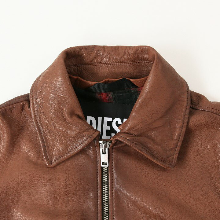 楽天市場】□DIESEL ディーゼル メンズ□ボア襟着脱式 牛革 羊革 本革 