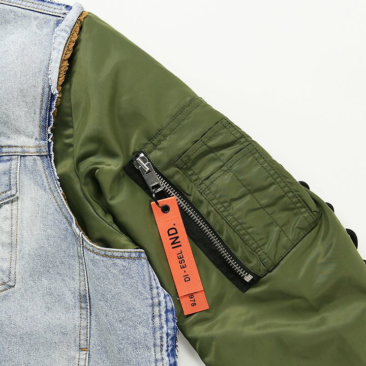 楽天市場】□DIESEL ディーゼル メンズ□レイヤード風 デニム地 