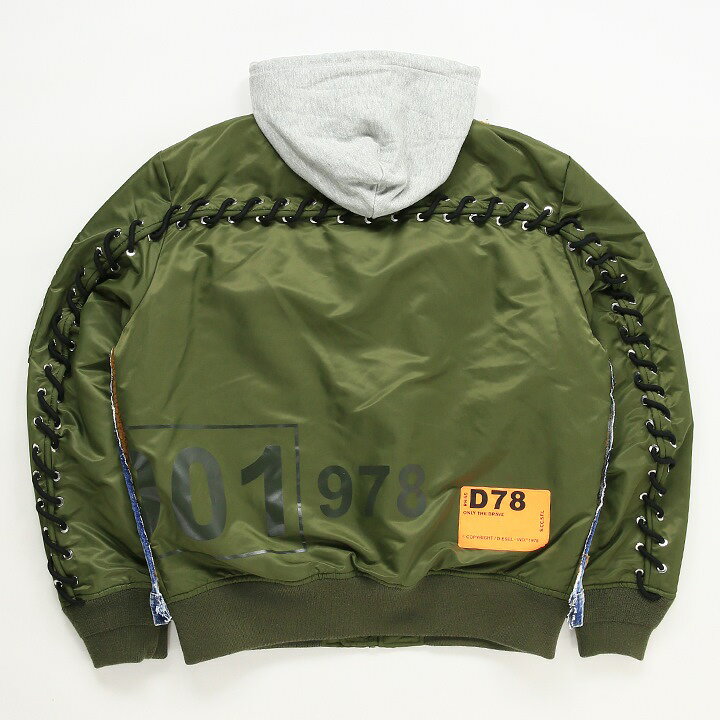 楽天市場】□DIESEL ディーゼル メンズ□レイヤード風 デニム地 切替 