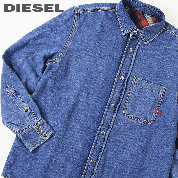 楽天市場】□DIESEL ディーゼル メンズ□リバーシブル チェック柄 長袖 