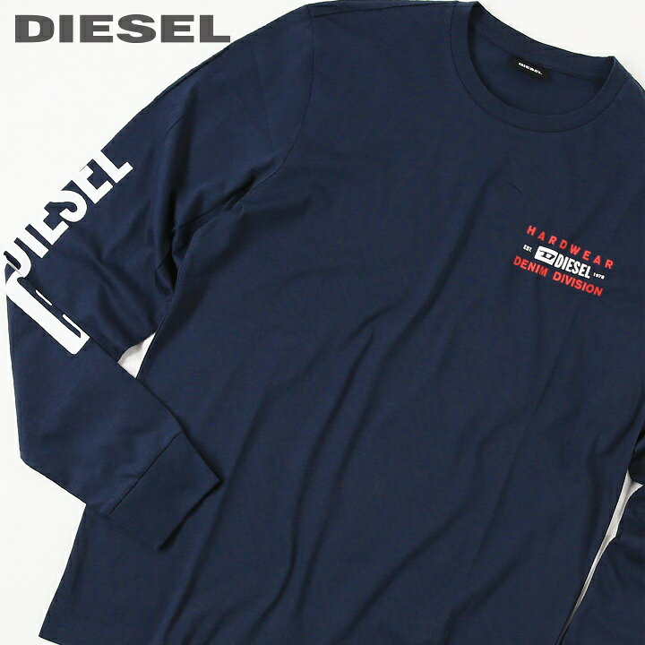 楽天市場】□DIESEL ディーゼル メンズ□ロゴプリント コットン ロンT 