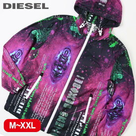 ■DIESEL ディーゼル メンズ レディース 男女兼用■メッシュ裏地 薄手 フーデッド ジップアップジャケット【J-WARREN】【サイズM～XXL】【1～2サイズ程大きめのサイズ感】【パープル系】die-m-o-e4-040 die-m-o-e4-039 《メーカー希望小売価格41,800円》