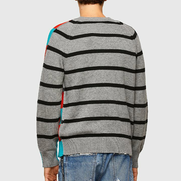 楽天市場】□DIESEL ディーゼル メンズ□前後ウール切替 ボーダー柄  