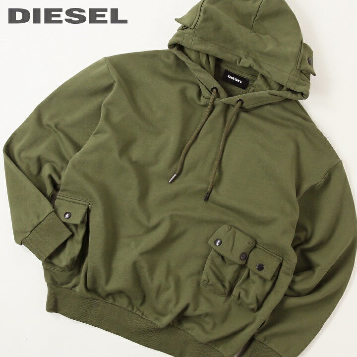 楽天市場】□DIESEL ディーゼル メンズ□ポケット付きフード コットン  