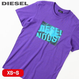 ■DIESEL ディーゼル メンズ■グラフィックプリント クルーネック 半袖Tシャツ カットソー【T-DIEGOS-K16】【サイズXS・S】【1サイズ程大きめのサイズ感】【パープル】die-m-t-e4-387 die-m-t-e4-388《メーカー希望小売価格7,700円》