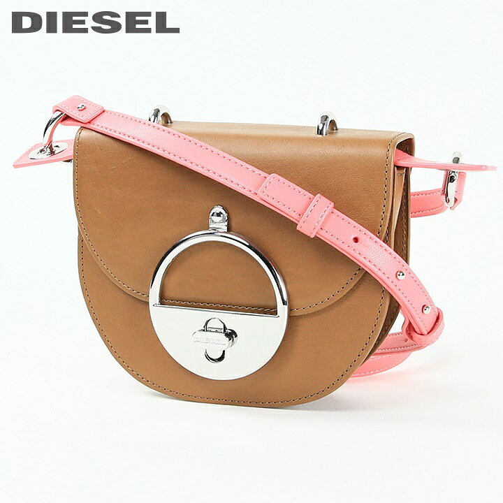 本革】DIESEL バック 牛革 ショルダーバッグ ハンドバック カバン 