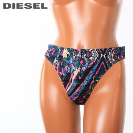 ★DIESEL ディーゼル レディース★オーバープリント トライアングルビキニ ビーチウエア スイムウエア レディース水着 ビキニショーツ ビキニボトム 単品【BFB-ALI】【サイズXS・S】【ブラックベース】die-l-c-e4-973 《_メーカー希望小売価格10,780円》