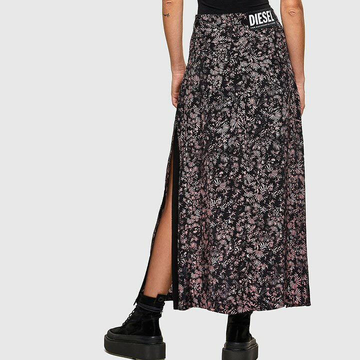 楽天市場】☆DIESEL ディーゼル レディース☆総柄 薄手レーヨン サイド  