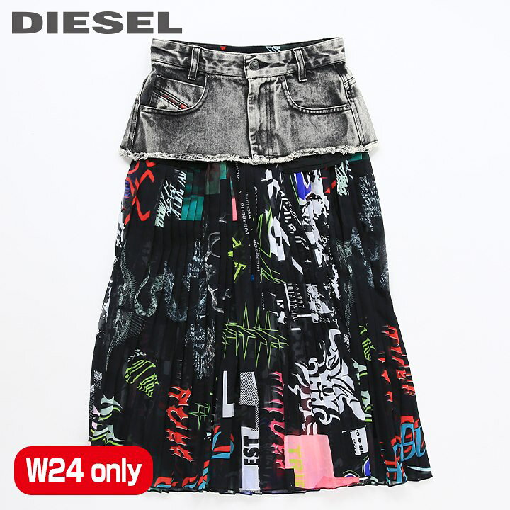 楽天市場】☆DIESEL ディーゼル レディース☆デニムレイヤード サイド  
