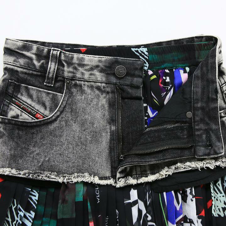 楽天市場】☆DIESEL ディーゼル レディース☆デニムレイヤード サイド 