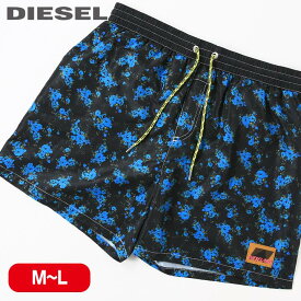 ■DIESEL ディーゼル メンズ■花柄 バラ柄 メンズ水着 男性水着 ショートトランクス サーフパンツ 海パン ビーチウェア スイムウェア【BMBX-WAVE 2.017】【サイズM・L】【ブラック】die-m-c-e4-924 die-m-c-e4-923《_メーカー希望小売価格14,080円》