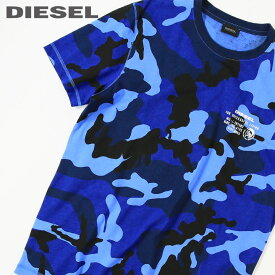 ■DIESEL ディーゼル メンズ■カモフラージュ柄 迷彩柄 半袖Tシャツ カットソー【UMLT-DIEGOS】【サイズS～L】【ブルー系】die-m-i-e6-622 《_メーカー希望小売価格7,480円》