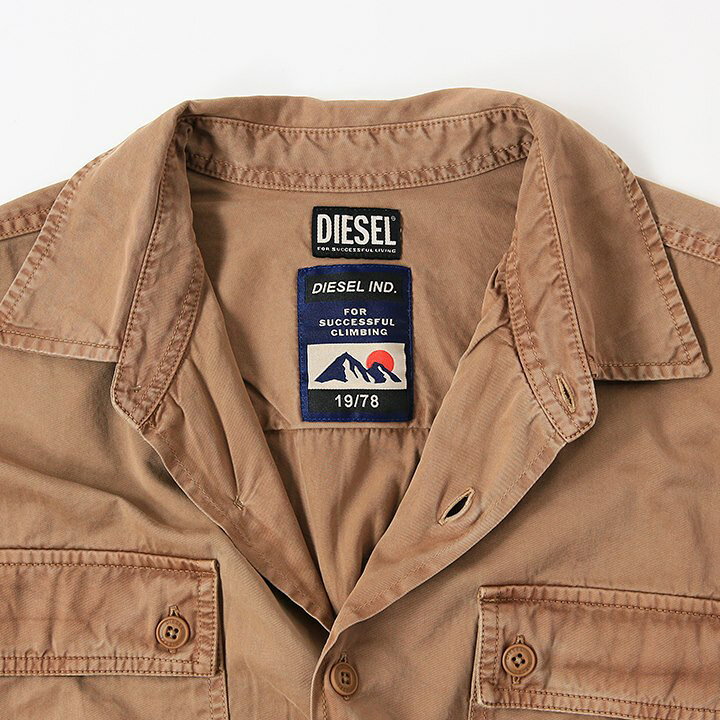 楽天市場】□DIESEL ディーゼル メンズ□コットン 長袖ミリタリー 