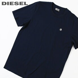 ■DIESEL ディーゼル メンズ■ワンポイントワッペン コットン 半袖Tシャツ カットソー【T-JUST-ROMOHI】【サイズXS・S】【1サイズ程大きめのサイズ感】【ネイビー】die-m-t-e8-501 《メーカー希望小売価格13,200円》