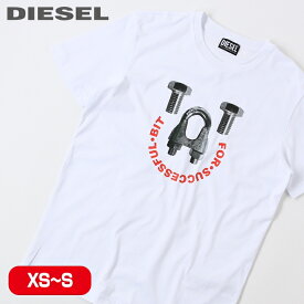 ■DIESEL ディーゼル メンズ■グラフィックプリント ラウンドネック コットン 半袖Tシャツ カットソー【T-DIEGOS-B3】【サイズXS・S】【ホワイト】die-m-t-e8-522 die-m-t-e8-523《メーカー希望小売価格8,800円》