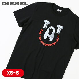 ■DIESEL ディーゼル メンズ■グラフィックプリント ラウンドネック コットン 半袖Tシャツ カットソー【T-DIEGOS-B3】【サイズXS・S】【ブラック】die-m-t-e8-524 die-m-t-e8-525《メーカー希望小売価格8,800円》