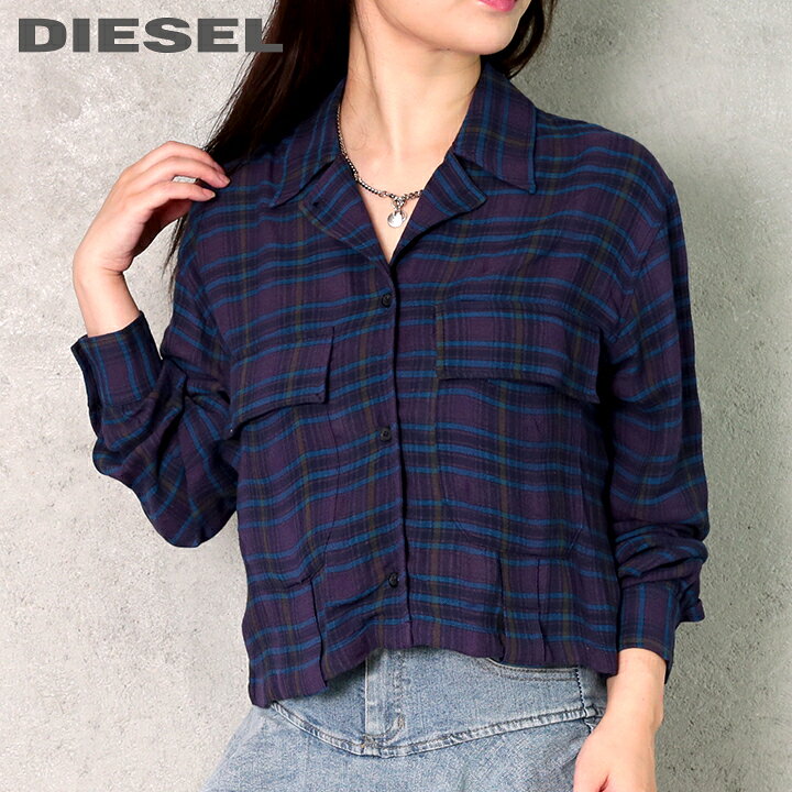 楽天市場】☆DIESEL ディーゼル レディース☆チェック柄 ウール混 薄手 