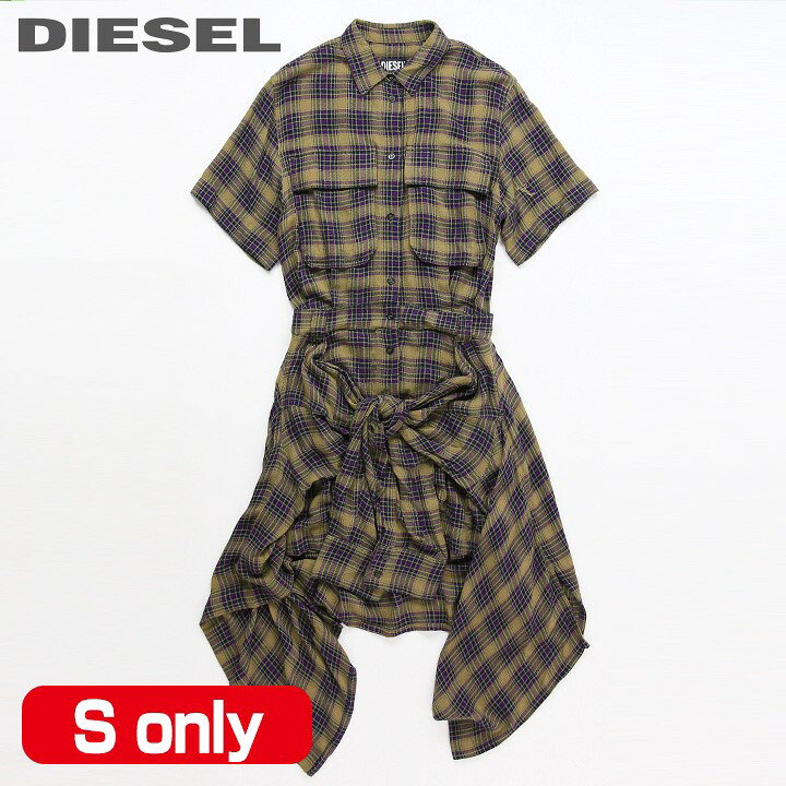 楽天市場】☆DIESEL ディーゼル レディース☆チェック柄 ウール混 半袖  